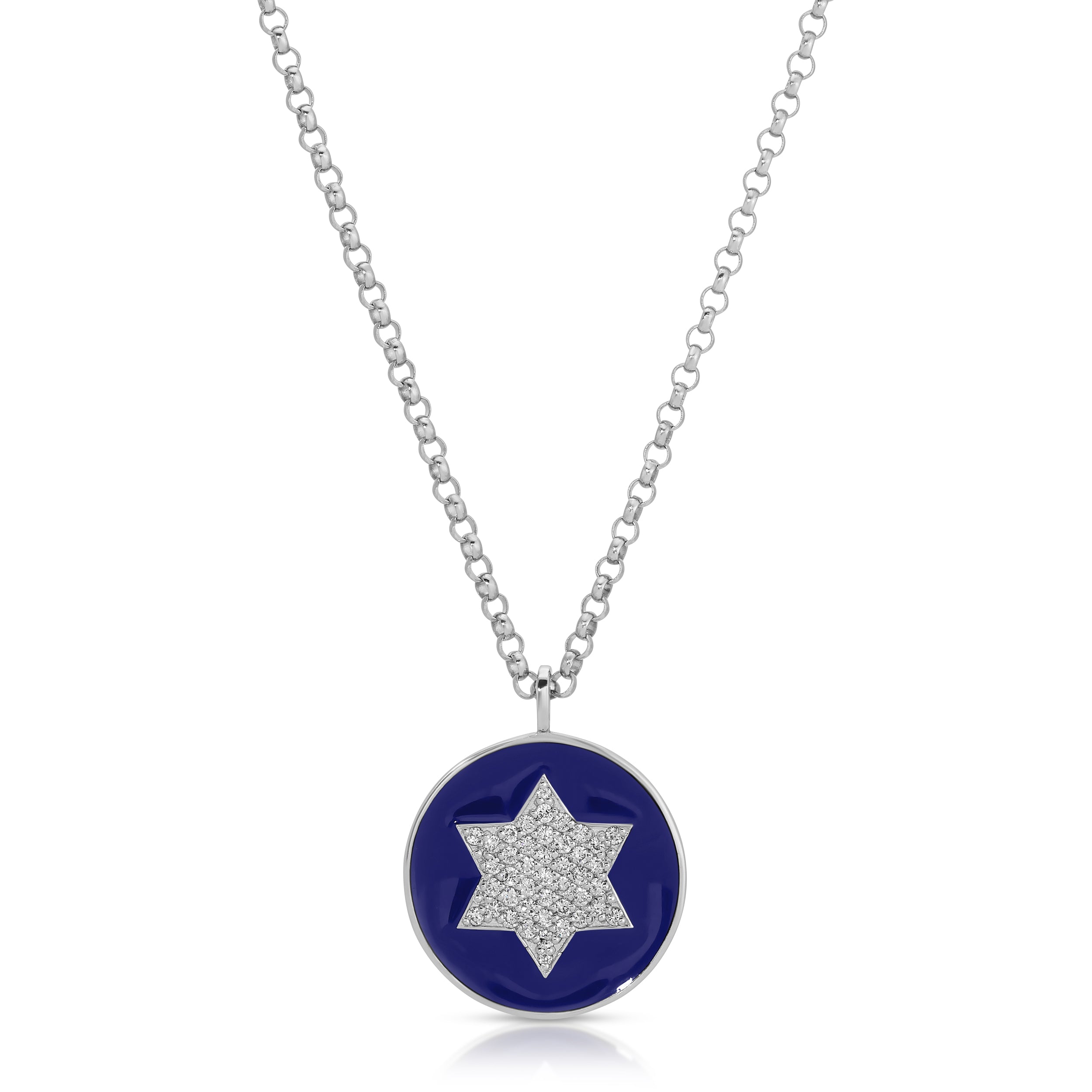 Blue Enamel Star of David (Small)