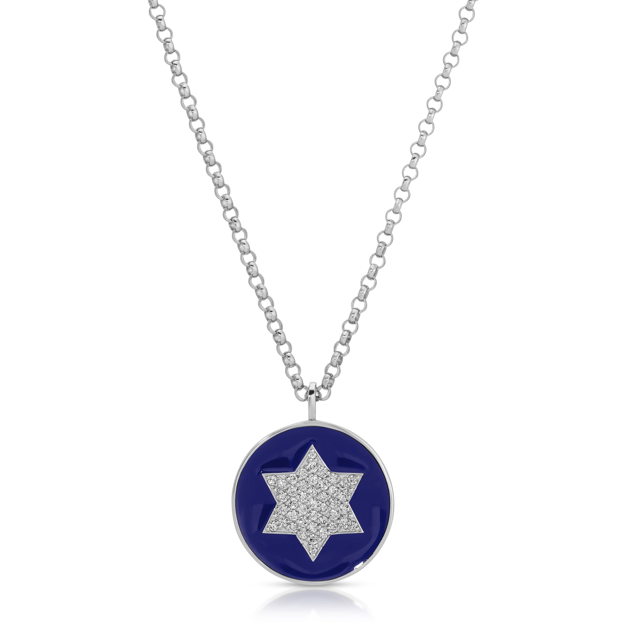 Blue Enamel Star of David (Small)