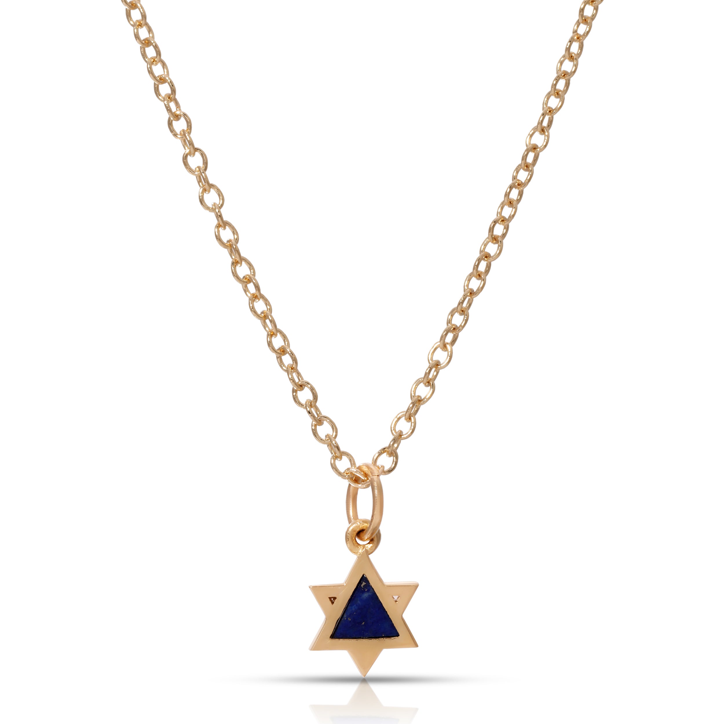 Mini Lapis Jewish Star Necklace