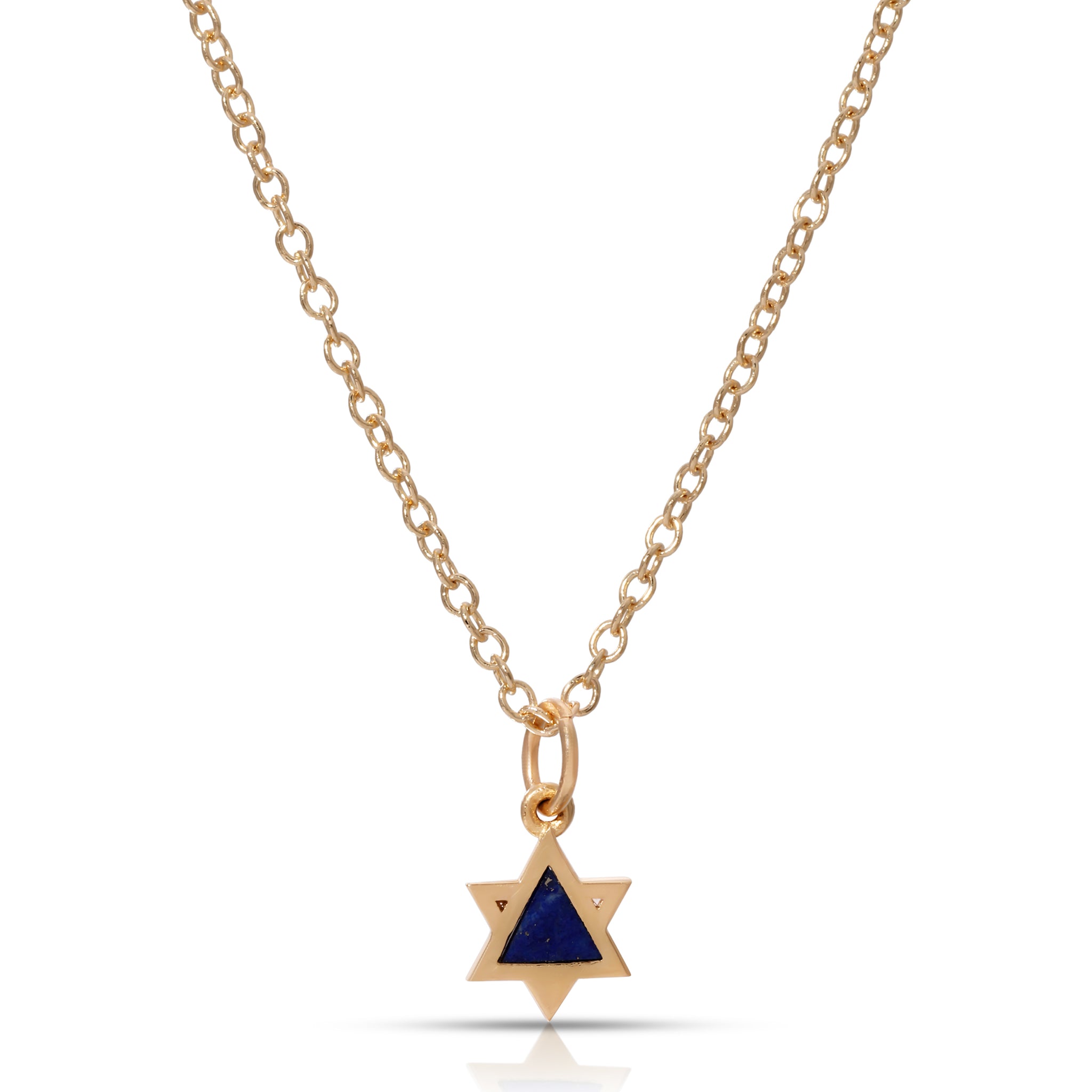 Mini Lapis Jewish Star Necklace