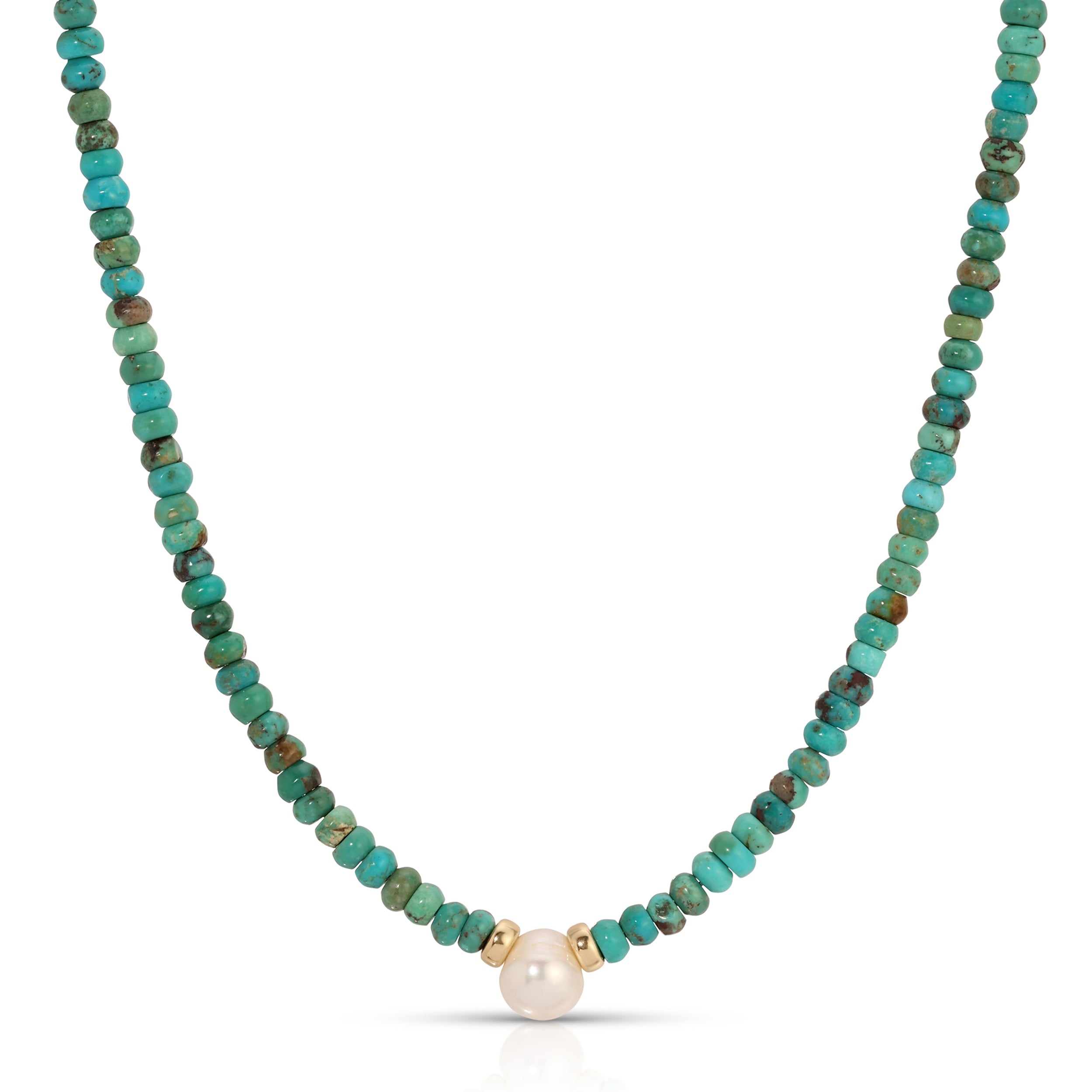 Turquoise and Pearl Necklace