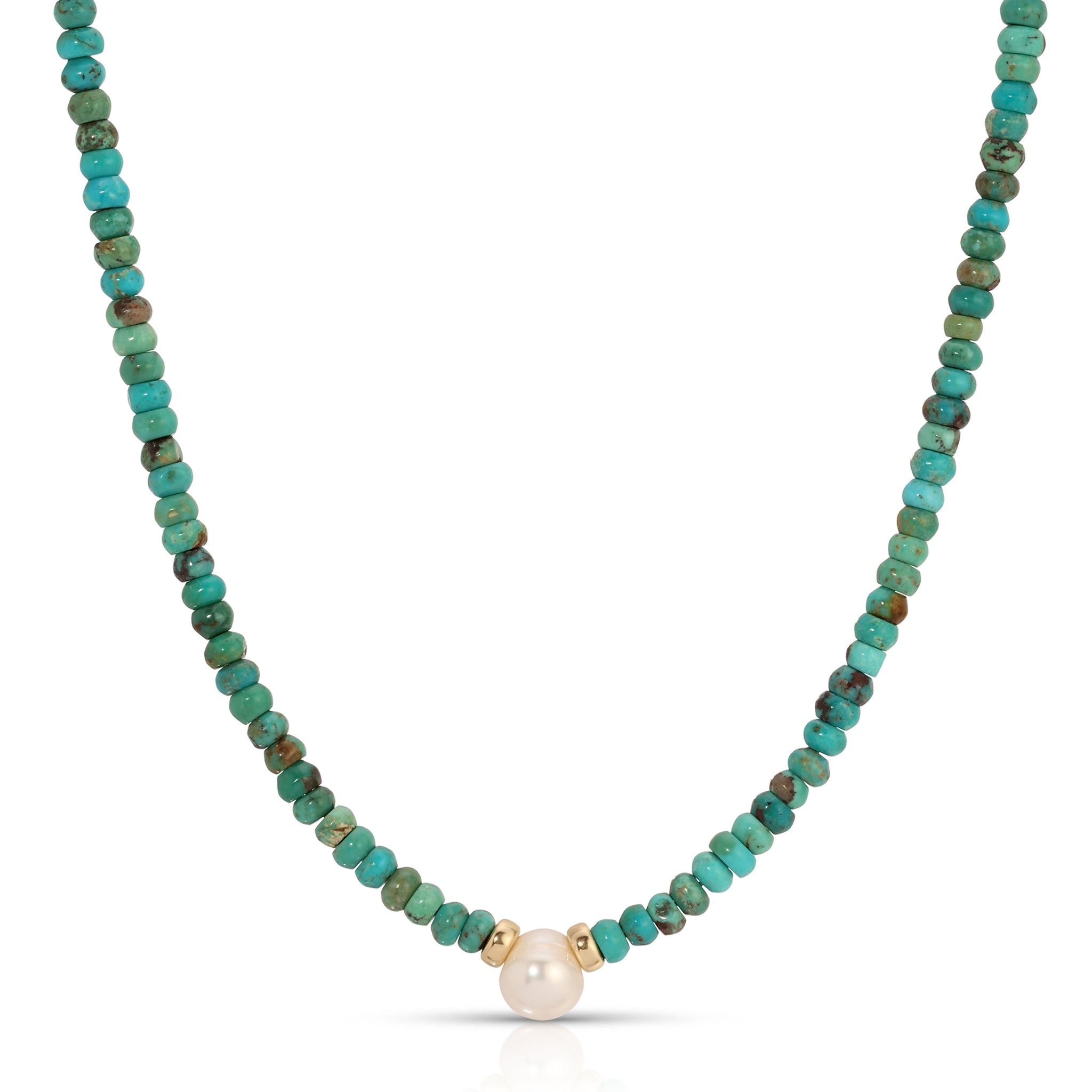 Turquoise and Pearl Necklace
