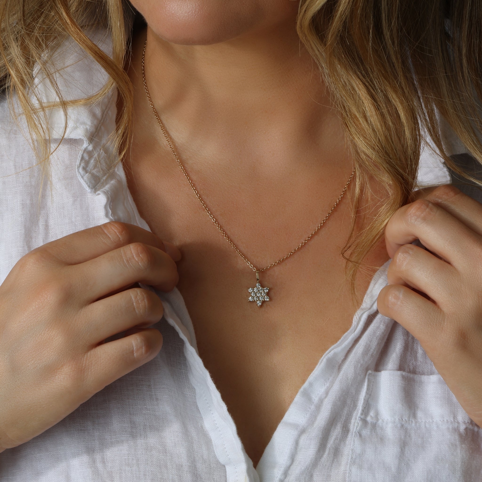 Large Pave Star of David